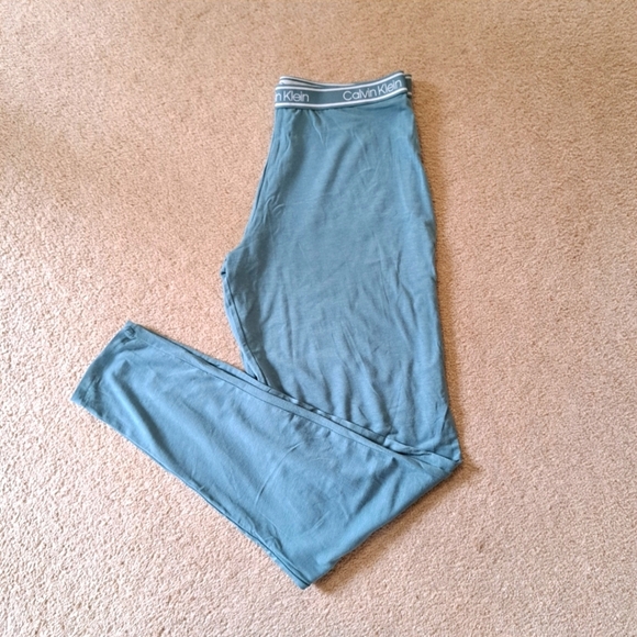 ❤️ Calvin Klein Pajama Bottoms Soft Green Women's Size XS Loungewear Pants - Picture 1 of 6